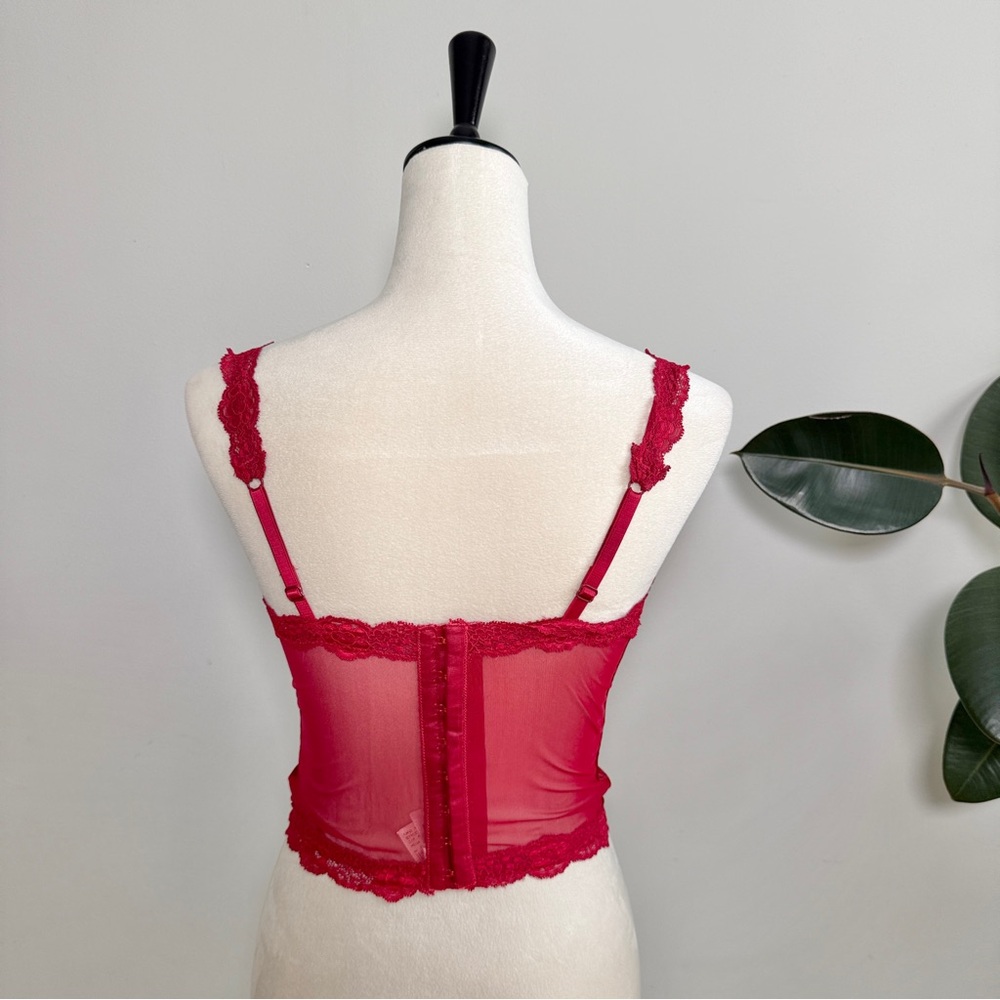 Victoria’s Secret Vintage Dead stock Lace and Velvet Corset Top - Picture 5 of 8